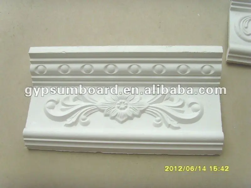 Blanc décoratif plafond en plâtre corniche moulures id de produit ... Corniche plafond décor