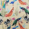 customized digital printing Vivid Peacock Pattern 88% polyester 12% spandex sprotwear fabric