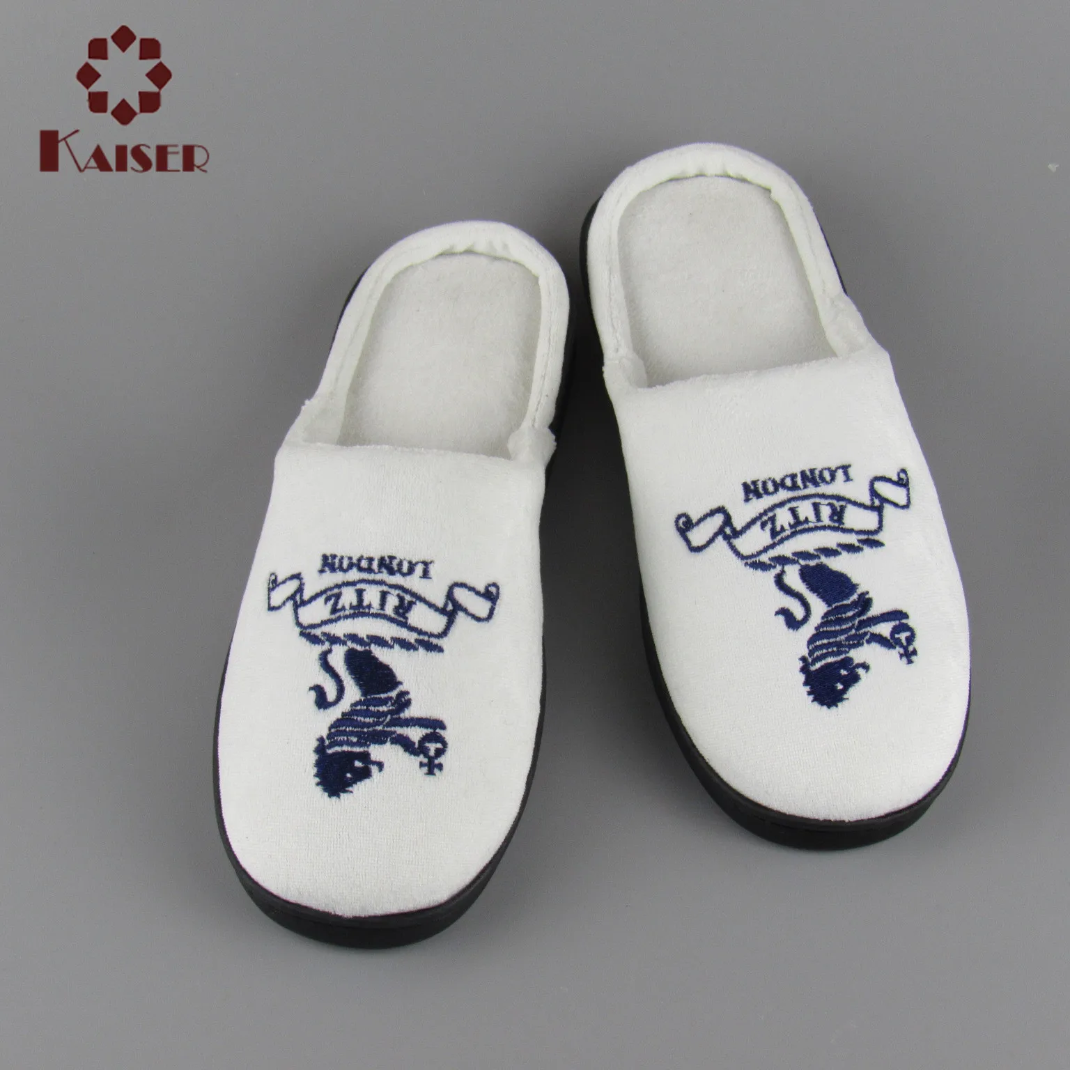 2018 comfortable customized and embroidered hotel slippers for men, View embroidered hotel 