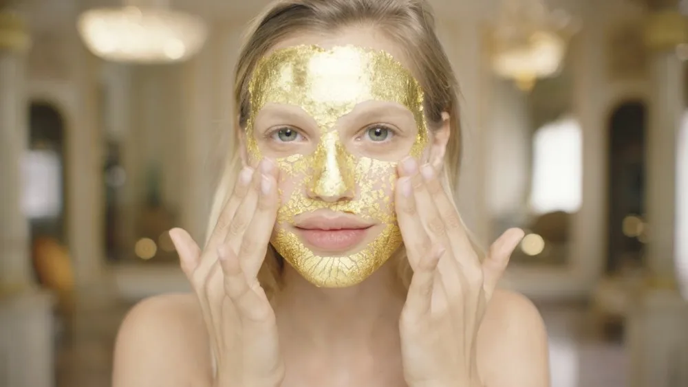 24k Skin Care Spa Use Antiwrikling Gold Facial Mask Relax Skin Gold