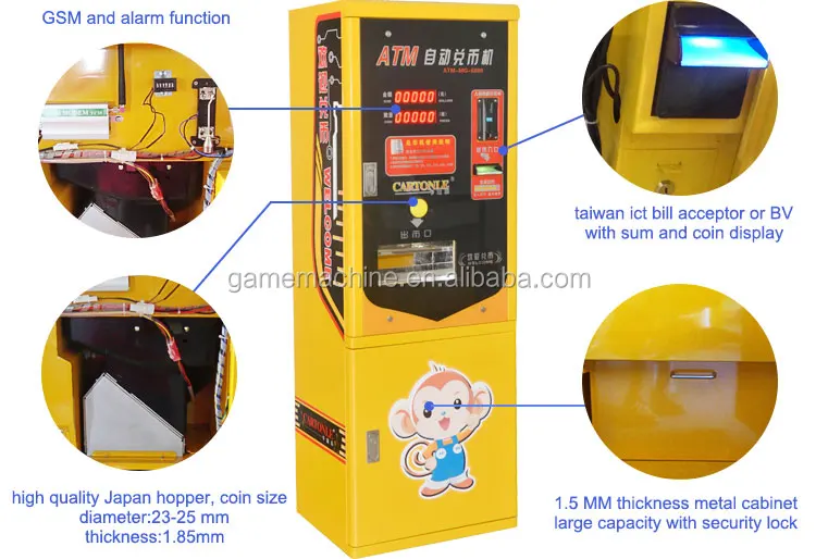 Malaysia Hot Sale Money Exchange Coin Token Vending Game Machine For Laundry Buy Change Money