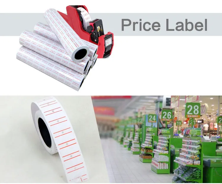 500Pcs/Roll Colorful Price Label Paper Tag Mark Sticker For MX-5500 LabellerATA 