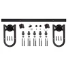 Home DIY tool stain black 6.6 FT silding barn door hardware kit