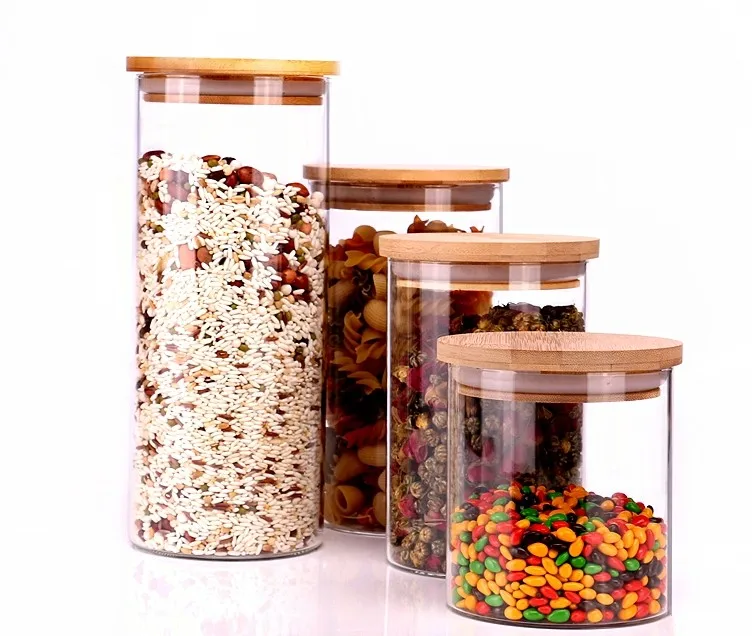 Kitchen Decorative Food Storage Container Glass Jam Jar Borosilicate Glass Candle Jars Buy