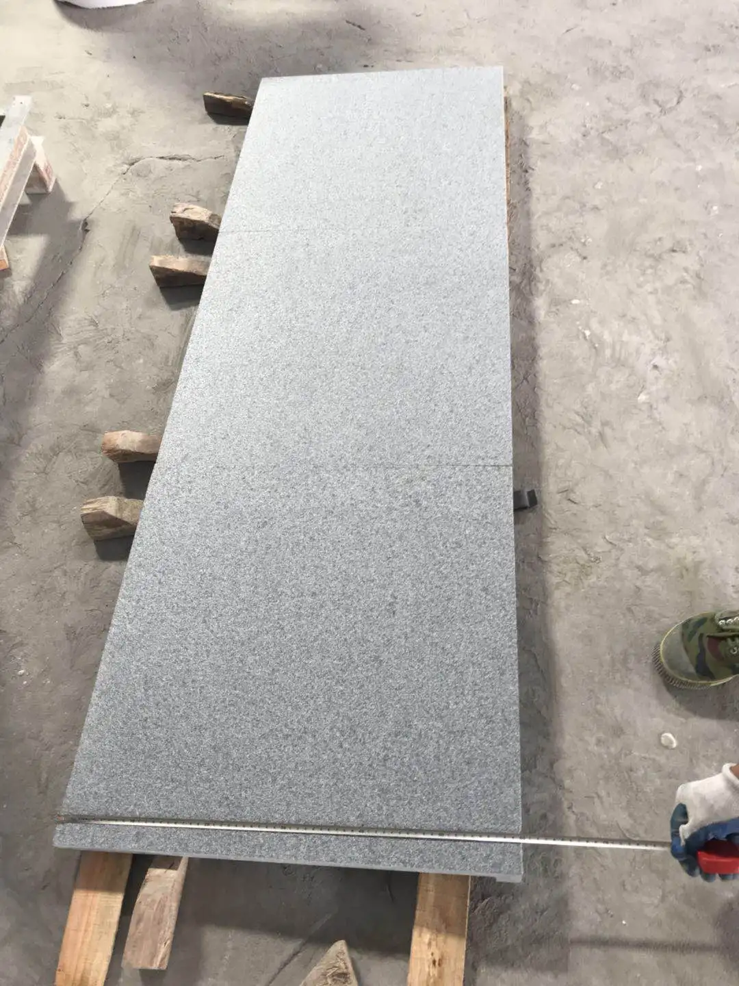 Hotel Outdoor Floor Flamed Tiles Design G654 Gray Granite