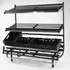 3 Layer Retail Store Fruit And Vegetable Shelf Display Stand