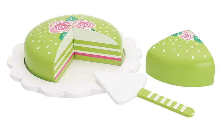 wooden play cake