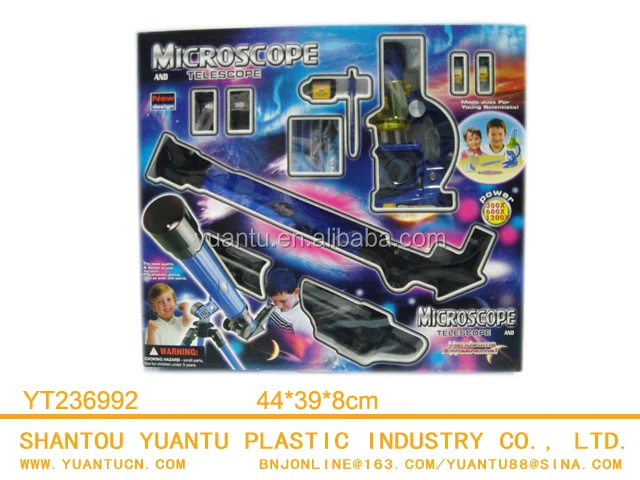 children's telescope and microscope set