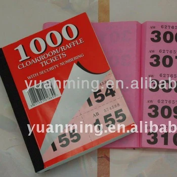 book of raffle tickets