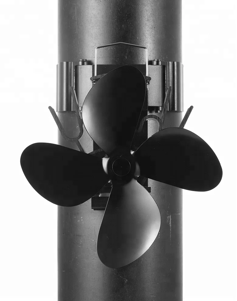 Durable Magnetic Flue Pipe Ecofan Heat Powered Stove Fan Fireplace