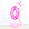Cross-Border Crown Detonation Model 30 inch Digital Aluminum Balloon Base Path Lead Birthday Party Balloon