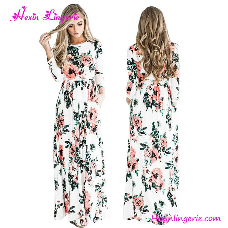 vestido longo branco com flores