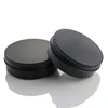 Wholesale Black 100g Round Cosmetic Aluminum Jar Metal Empty Box Case Cream Pomade Paint Tin Packaging With Screw Top (NAL02)