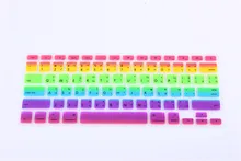 Rainbow Thai Letters Keyboard Film protector for Macbook Air Pro Retina 13 15 17 Laptop Skin Covers for Mac book 13 15 Gel case