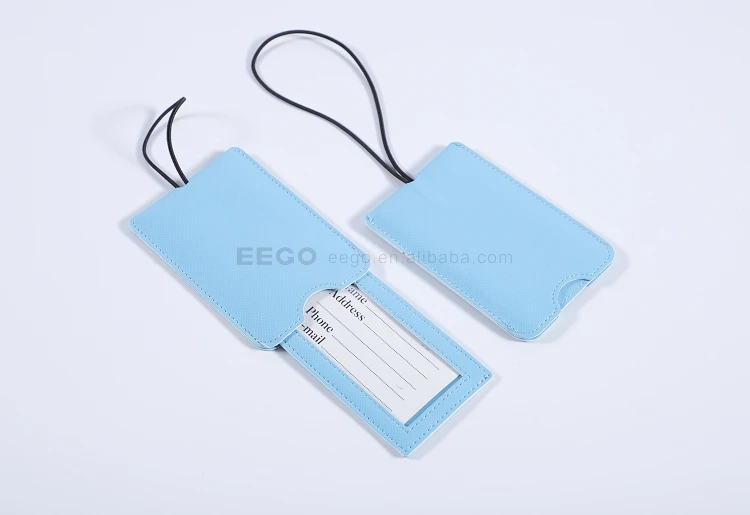 Wholesale Bulk Personalised Customizable Travel Pu Leather Luggage Tag