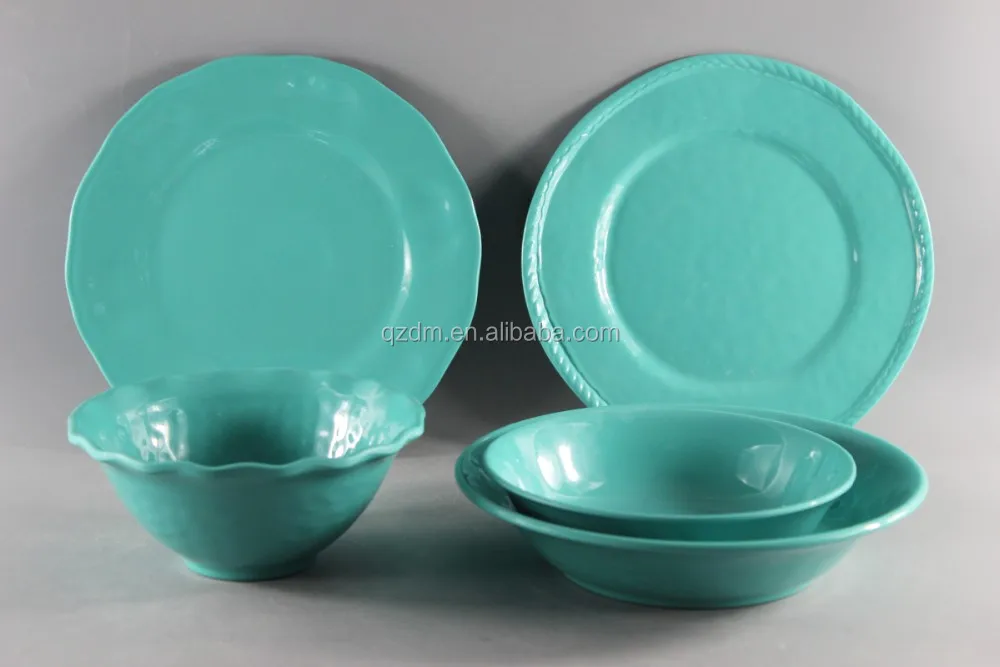 Solid Melamine Red Dinner Set Tableware Set Red Dinnerware Set