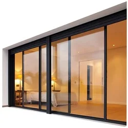Modern window wall sliding design house