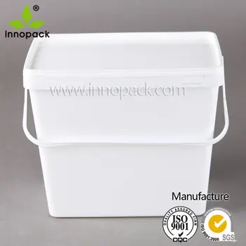 rectangular plastic buckets with lids