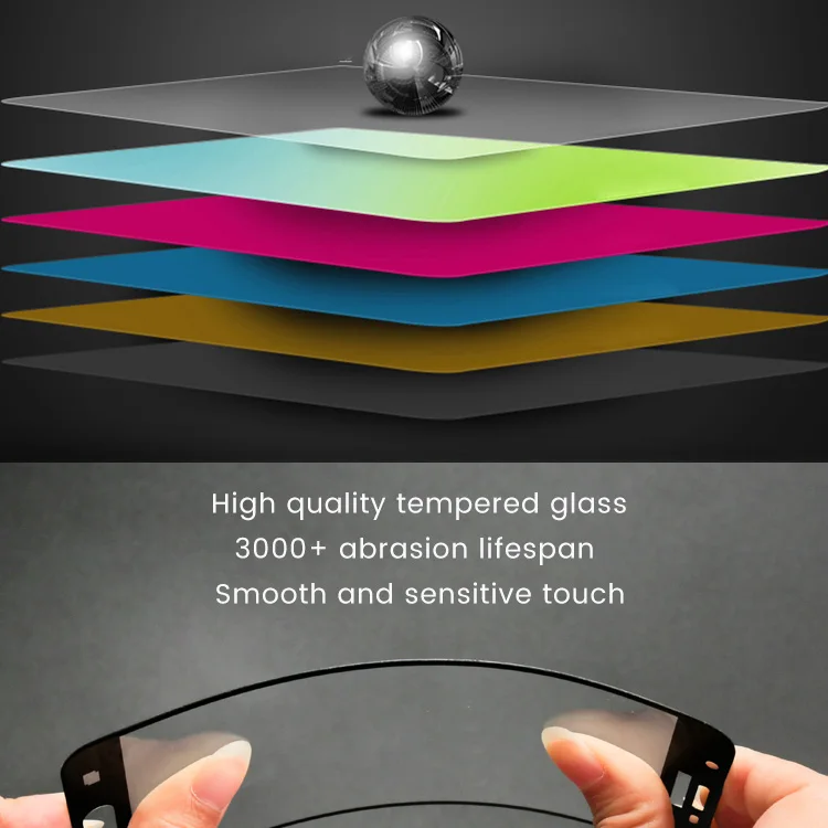 0.25mm Liquid Uv Light 6d 9h Mobile Tempered Glass Sheet Anti Fog