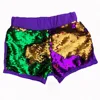 Wholesale baby kids summer shorts mardi gras holiday clothings pants new orleans Reversible sequin shorts