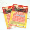 Paper custom scratch lottery winning ticket