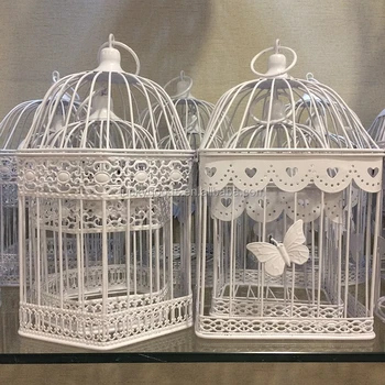 En Gros Blanc Décoratif De Mariage Cage à Oiseaux Cage à Oiseaux En Métal Buy Cage à Oiseaux De Mariagecages à Oiseaux Décoratives Pas Chercages à