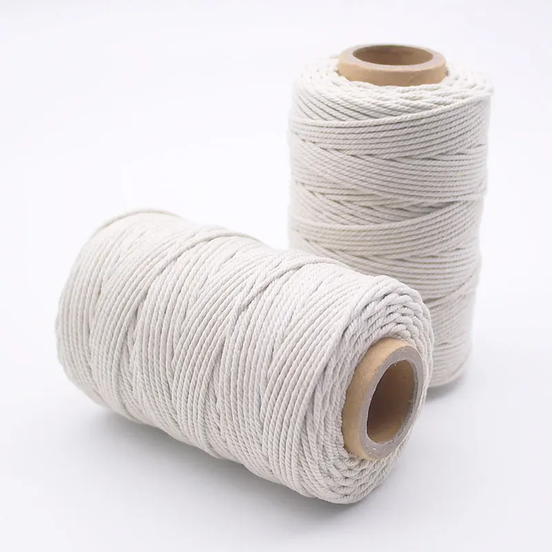 2 Mm 100 M Medium Weight Core Wound White Twisted Cotton Twine For