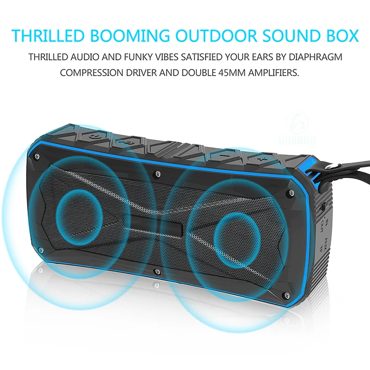 Bluetooth Speaker with Power Bank Waterproof 4500mAh Backup Battery