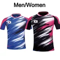 New Korea Badminton Team Jersey V badminton shirt with KR flag Lee Yong Dae badminton uniform