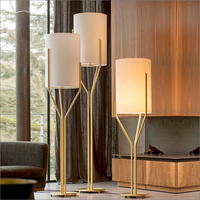 gold led floor lamp