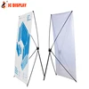 high quality PVC poster printed display rack X banner stand