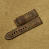 OEM / ODM Wholesale 24mm Vintage Brown Genuine Leather Watch Band Strap