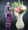 The purple with the printed LED glass bottle light with jam jar garden lights