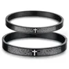 Holy Bible faith bangle clip on stainless steel bangle Black cross bangle
