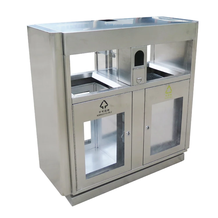 Stainless Steel Medical Industrial Hospital Garbage Fireproof Outdoor