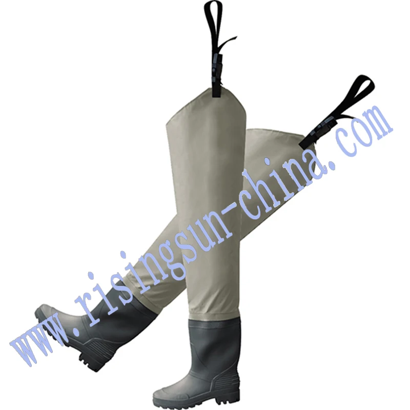Neoprene Stockingfoot Hip Waders Breathable Fishing Wader Hip High Thigh Wader Image Pants With