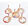 Popular Kids Toys Wooden Ring Toss Game Set for outdoor and indoor games