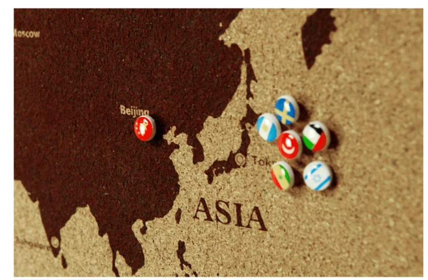 world map wall decor