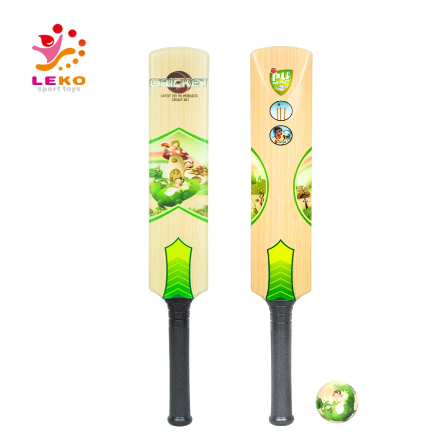 wholesale heat transfer printing PU Bat Cricket for children