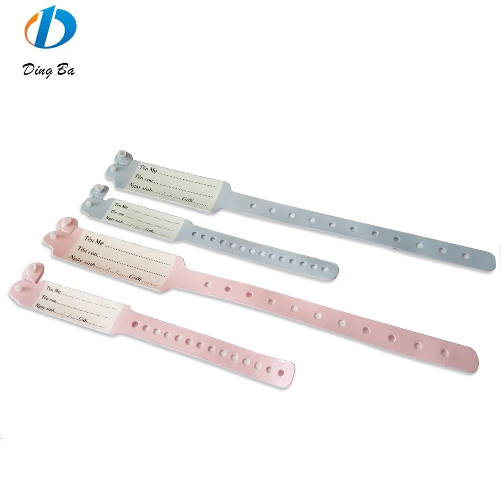 One Time Use Waterproof Pvc Infant Wristband,Soft Vinyl Plastic Adult ...