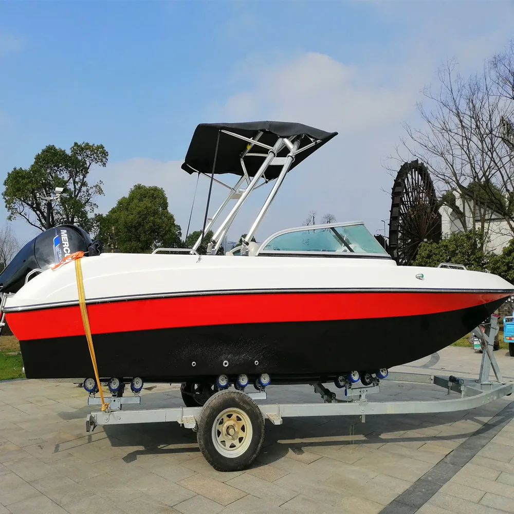 19ft 5.8m outboard engine fiberglass sport boat 