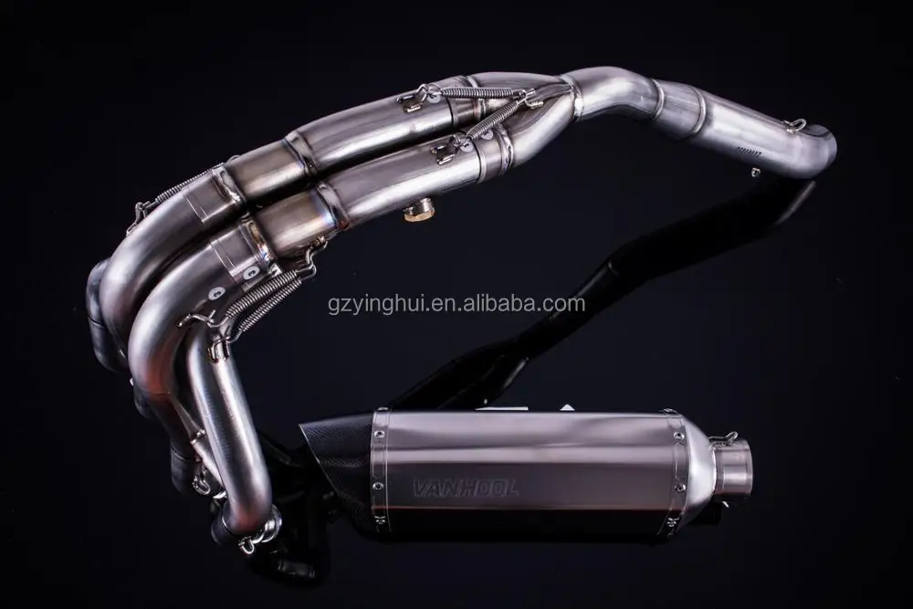 Zx6r High Performance Aftermarket Titanium Exhaust Pipe System Parts