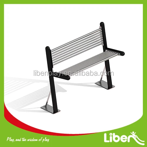 Heavy Duty Cast Iron Leg Outdoor Stainless Steel Park Benches Le