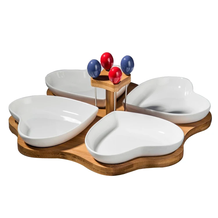 Table dinnerware heart shape spain tapas dishes / restaurant white custom plates  dish 