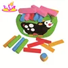 Wooden balance intelligence DIY kids toy game,Wooden balance building block toy game,baby colorful block toy game W11F033