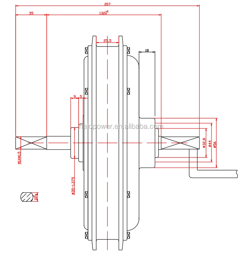 500w 750w motor