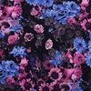 Poly spun prime knit daisy paper print dacron fabric knitting for fashion dress