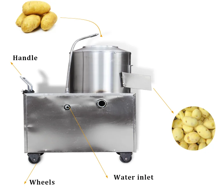 KMKTP02 Factory Selling Potato Peeling Machine