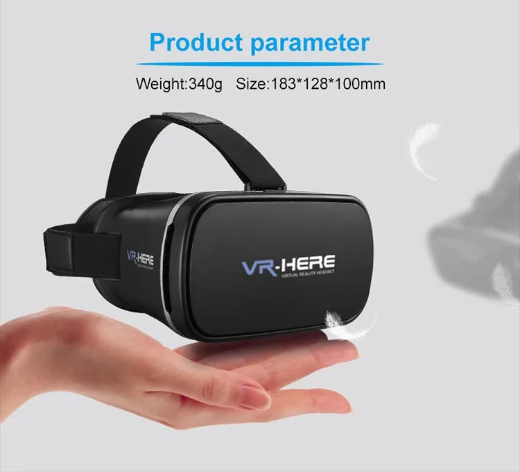 Free sample and dropshipping VR 3d Glasses blue film hot video google vr headset