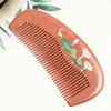 Natural Painted Lacquer Art Walnut Comb